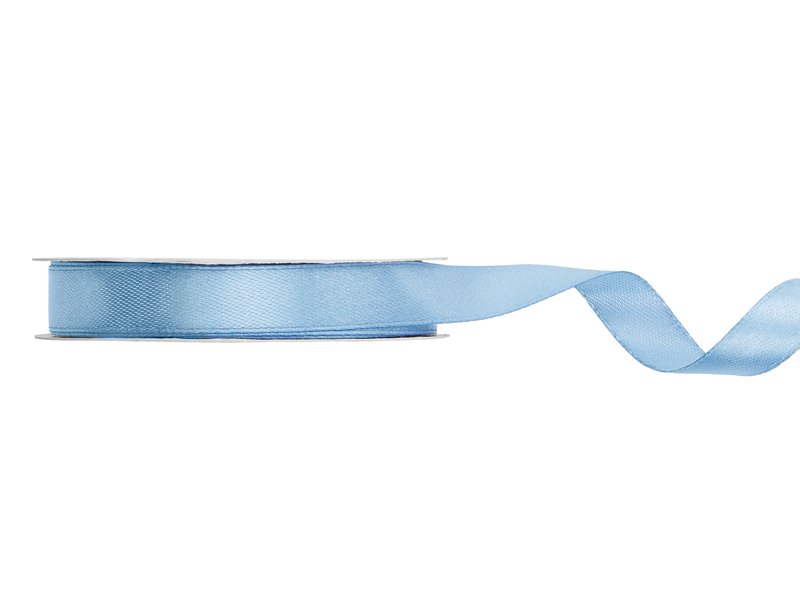 Satengbånd – Tåkeblå – (Bredde: 12 mm) – 25 meter