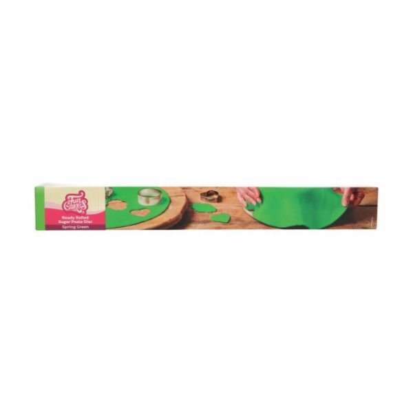 Ferdigrullet sukkerpasta - Vårgrønn - FunCakes - 36 cm Ferdigrullet sukkerpasta - Vårgrønn - FunCakes - 36 cm