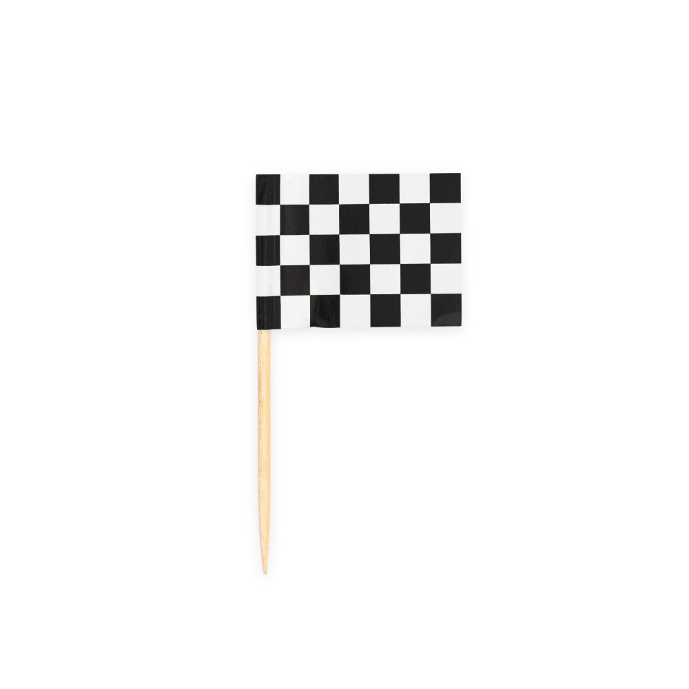Festvalg – Racingbiler – 50-pakning – Cake Picks