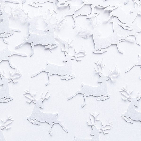 Konfetti - Rudolf - Hvit Konfetti - Rudolf - Hvit