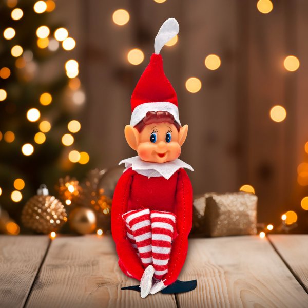 Nisse på hylle - 30 cm - Rød - Nisse Nisse på hylle - 30 cm - Rød - Nisse