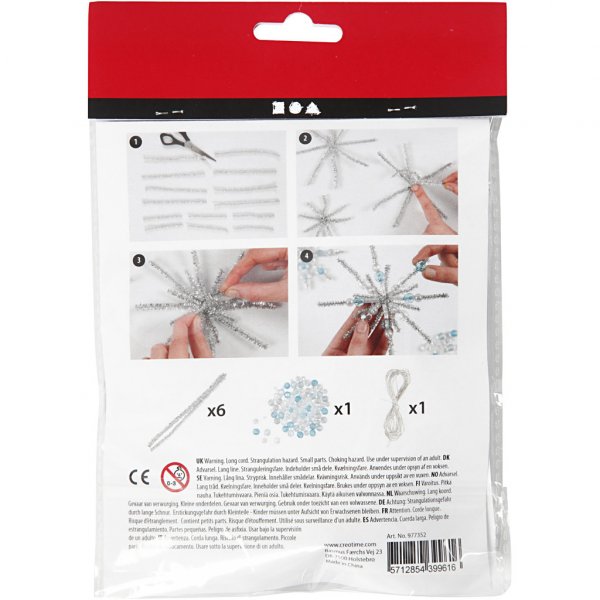 H�ndverkssett - Sn�flak med kleshengere