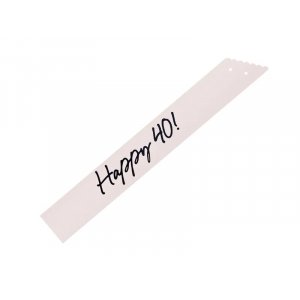 B�nd - Happy 40 - Svart/Hvit