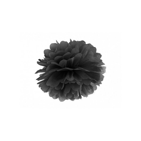 Pompon svart - 25 cm Pompon svart - 25 cm