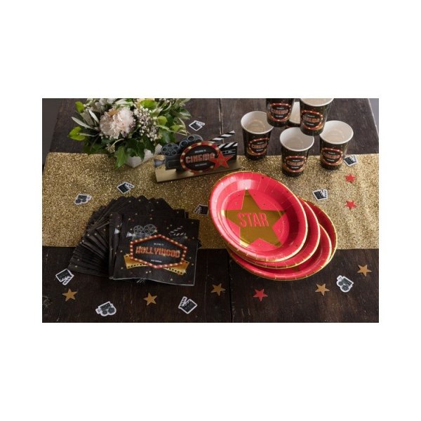 Papptallerkener - Hollywood - 22 cm - 10-pakning Papptallerkener - Hollywood - 22 cm - 10-pakning
