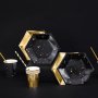 Desserttallerkener - Sparkle - Svart/Gull - 6-pakning Desserttallerkener - Sparkle - Svart/Gull - 6-pakning