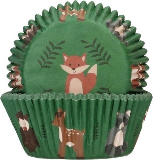 Muffinsformer - Skogsdyr - Funcakes - 48-pakning Muffinsformer - Skogsdyr - Funcakes - 48-pakning