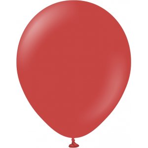 Ballonger ensfarget - Premium 45 cm - Dyp rd