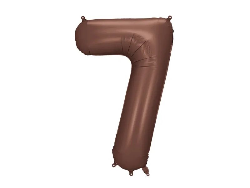 Tallballong – Mokka – 86 cm – Nummer: 7 – Tallballonger, Ballonger