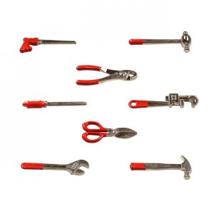 Julenissetilbehr - Verkty - 8-pakning