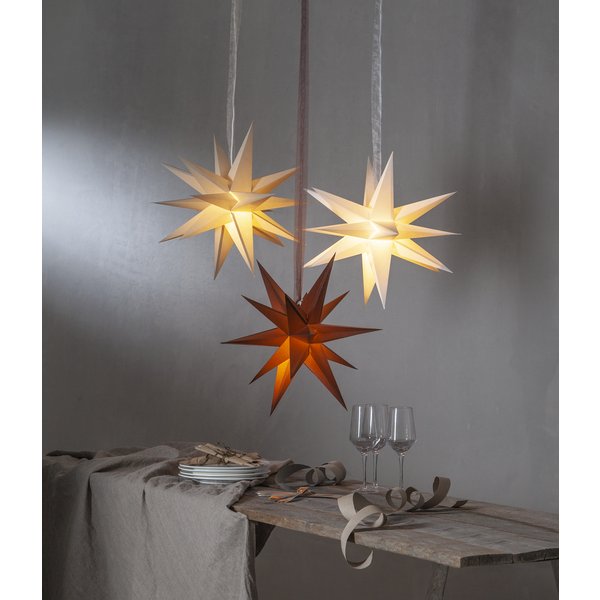 Julestjerne - Desember 55 cm - Hvit Julestjerne - Desember 55 cm - Hvit