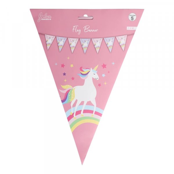 Flaggbanner - Enhj�rning - 3 meter