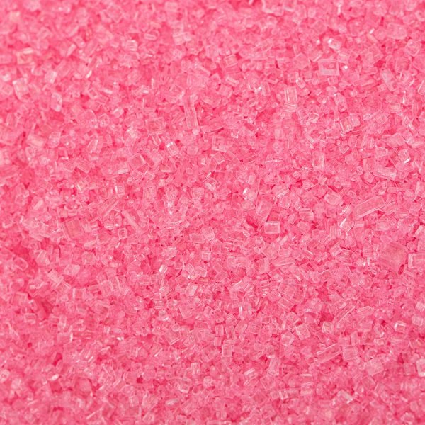 Sukkerkrystaller - knallrosa - 112 g Sukkerkrystaller - knallrosa - 112 g
