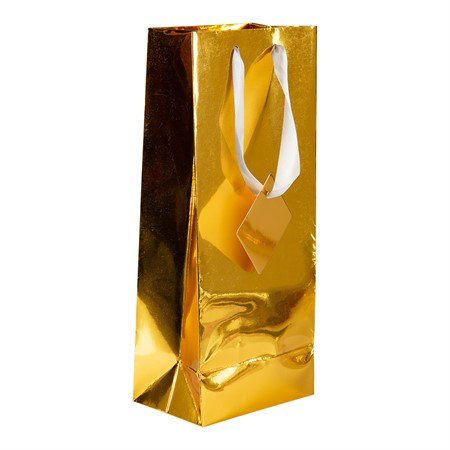 Gavepose - Flaske - Gull metallic Gavepose - Flaske - Gull metallic