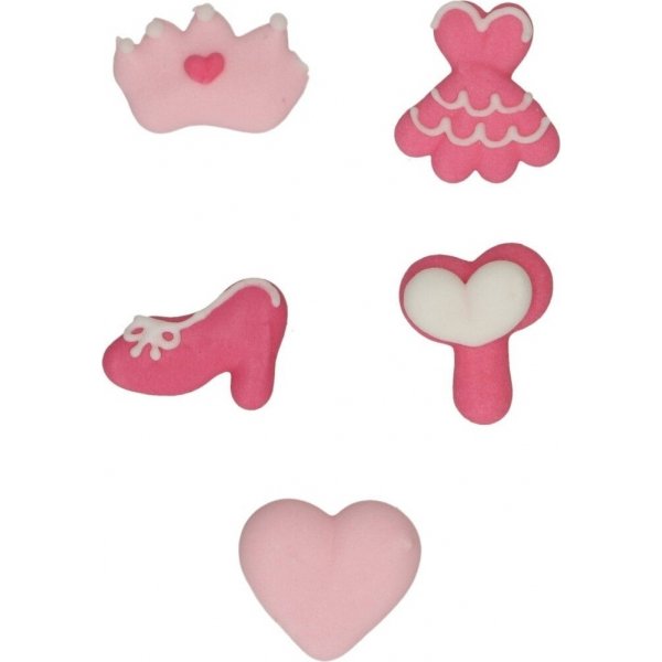 Sukkerpynt - Prinsesse - 8 stk Sukkerpynt - Prinsesse - 8 stk