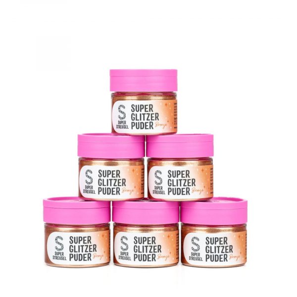 Spiselig glitter - Super Streusel - SuperLustreDust - Bronse - 10 g