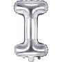 Bokstavballonger - Slv - 35 cm - Bokstav: I