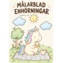 Fargeleggingsside - Enhjørning - 8 motiver - A4 Fargeleggingsside - Enhjørning - 8 motiver - A4
