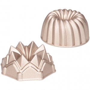 Mini sukkerkakeformer - 2-pakning - Blget/Krone