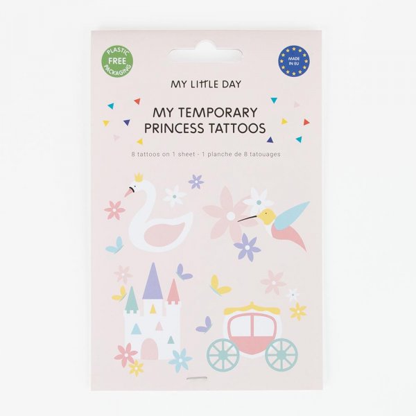 Tatoveringer - Prinsessefest - 8 stk
