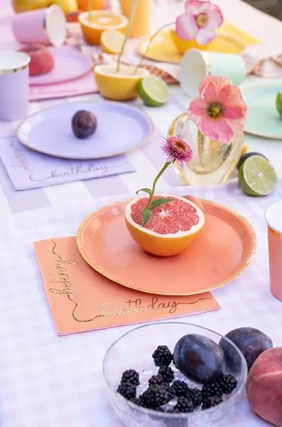 Servietter - Gratulerer med dagen - Blandede farger - 12-pakning Servietter - Gratulerer med dagen - Blandede farger - 12-pakning