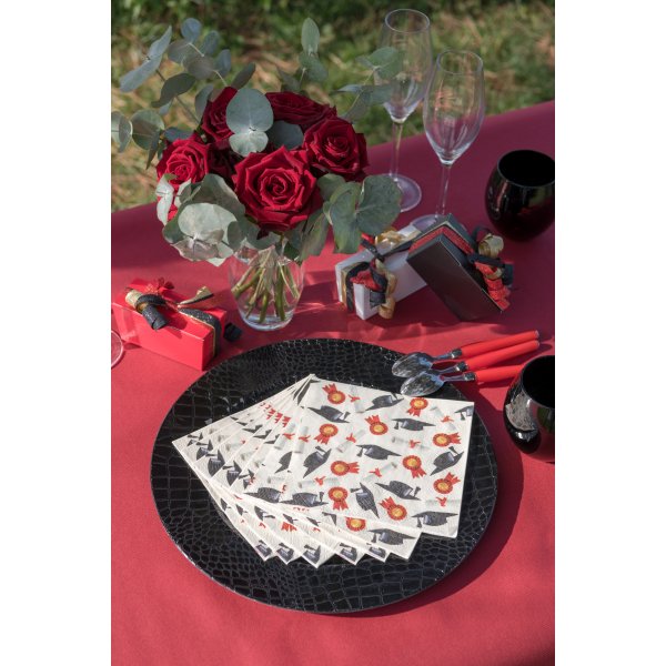 Servietter - Avslutning - 20-pakning (33 x 33 cm)