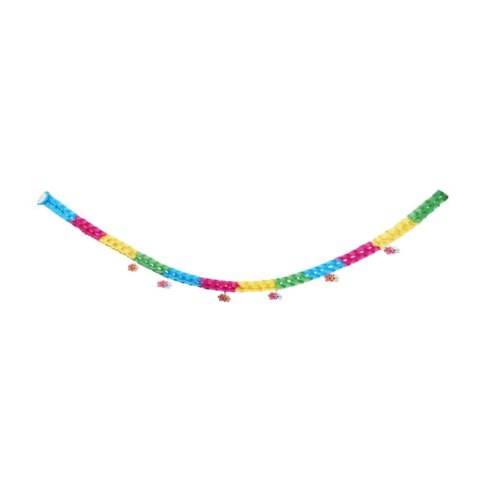 Girlander - Aloha - Flerfarget - 4 m - Vimpler, Hengende dekorasjoner