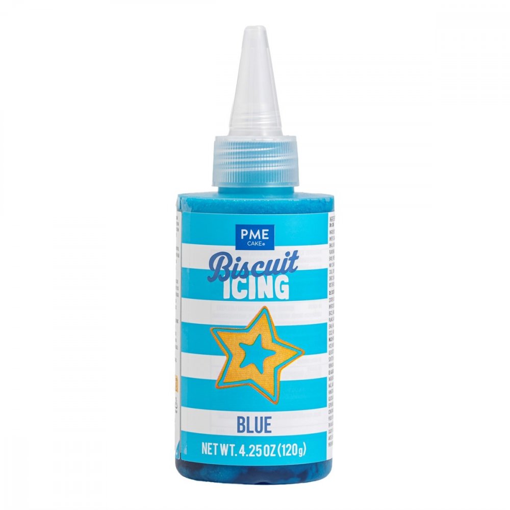 Ferdiglaget glasur/Buscuit-glasur – Blå – PME – 120 g