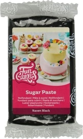 Sukkerpasta - Raven Black - 250 gram Sukkerpasta - Raven Black - 250 gram