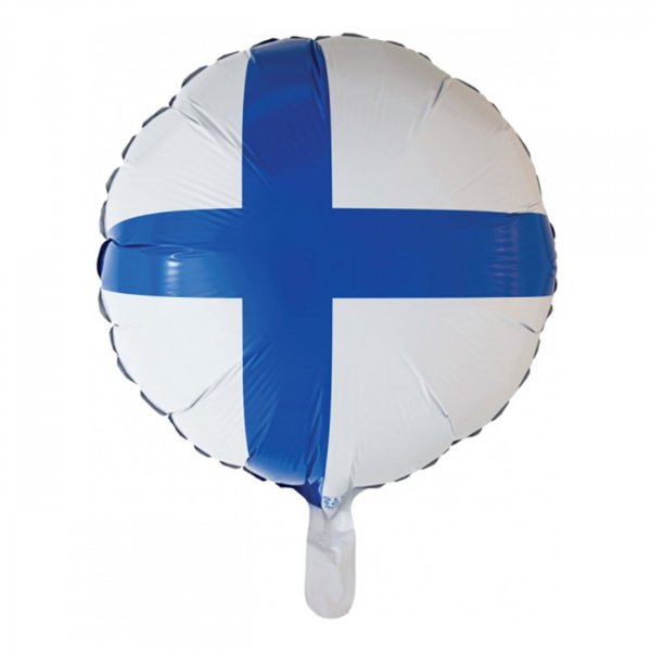 Folieballong - Finland - Rund - 46 cm Folieballong - Finland - Rund - 46 cm