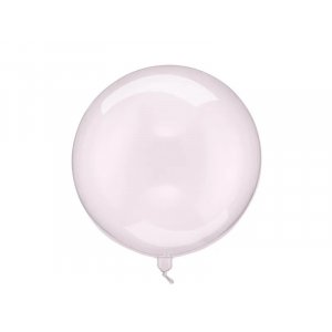Rund ballong - Gjennomsiktig rosa - 40 cm Rund ballong - Gjennomsiktig rosa - 40 cm