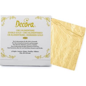 Spiselig bladgull - Decora - 5-pakning Spiselig bladgull - Decora - 5-pakning