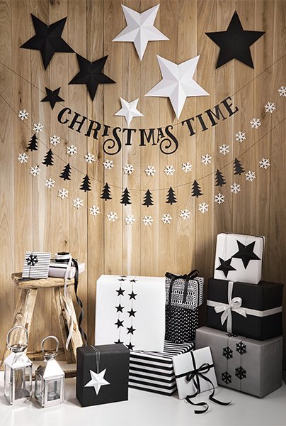 Hengende stjerner - 6-pakning - Hvit