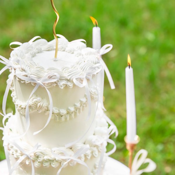 Kakepinner/Kaketopper - Sløyfer - Hvit - 10-pakning Kakepinner/Kaketopper - Sløyfer - Hvit - 10-pakning