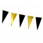 Vimpelgirlander - Mini - Svart og gull - 2,1 m