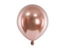 Glansende ballonger - Rosgull - 12 cm - 10-pakning