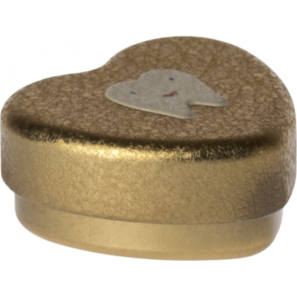 Tannboks – Liten – Maileg – Farge: Gull – Tannfe-mus, Maileg-mus, Maileg
