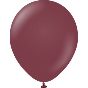 Ballonger ensfarget - Premium 30 cm - Burgunder