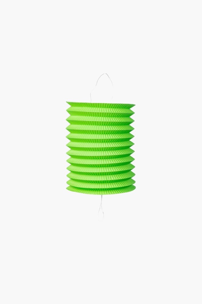 Lanterne – Papir – Lys grønn – 16 cm – Lamper og lykter til bryllup, Bryllupsdekorasjoner