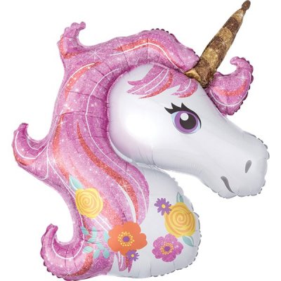 Folieballong - Magic Unicorn - Pink Sparkle
