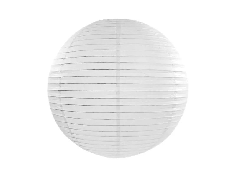 Papirlykt - Hvit - 35 cm - Lamper og lykter til bryllup, Bryllupsdekorasjoner