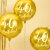Rund folieballong - Guld - 40th Birthday