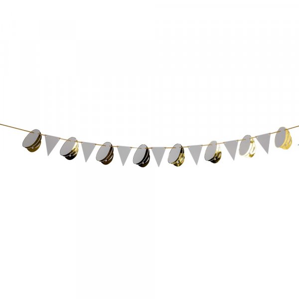 Vimpel - Studentluer - Hvit/Gull Vimpel - Studentluer - Hvit/Gull