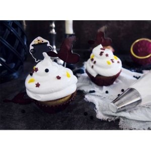 Cupcakeformer med kakeprikker - Halloween - 24-pakning