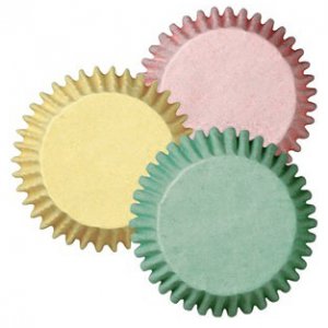 Mini muffinsformer - Mix - Pastell - 100-pakning