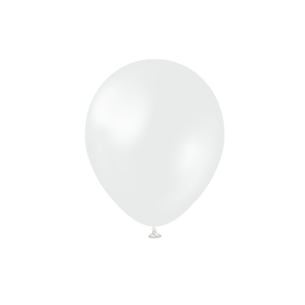 Lateksballonger - Perlehvit - 13 cm - 50-pakning