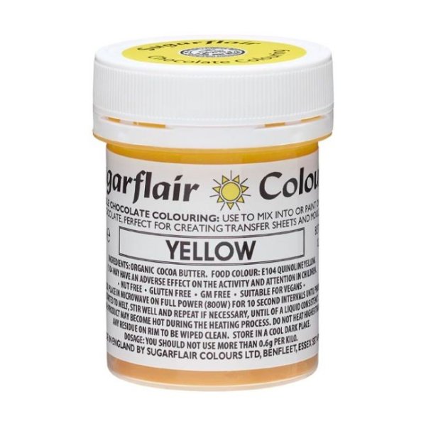 Sugarflair Sjokoladefarge Gul35g Sugarflair Sjokoladefarge Gul35g