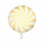 Folieballong - Swirl - Gul