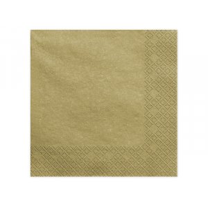 Servietter - 40x40 cm - Gull - 20-pakning