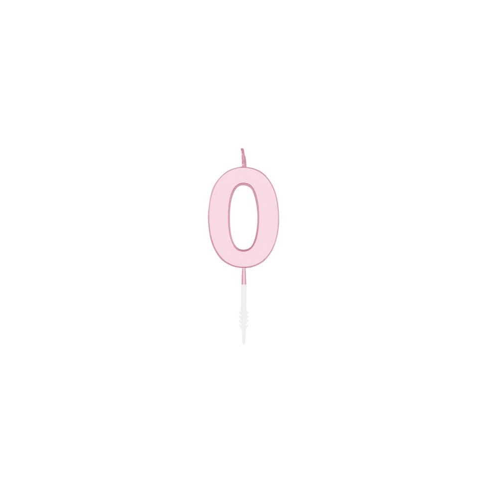 Kakelys - Pastellrosa - 4,5 cm - Kakelys, Kakepynt til fester